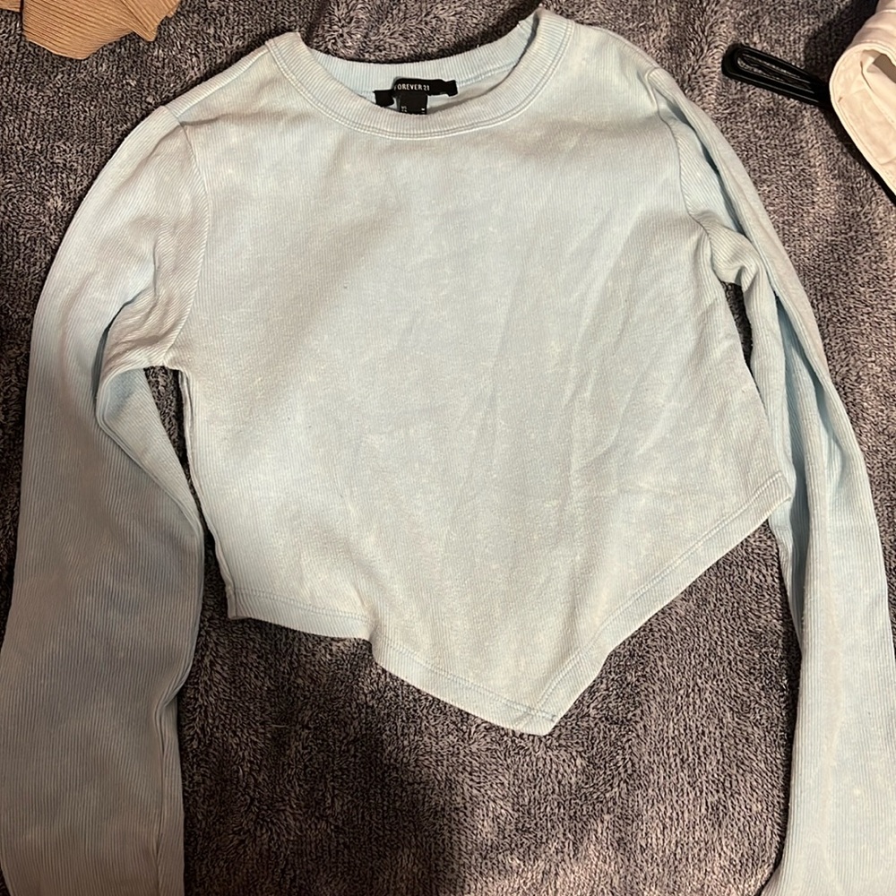 light cloudy blue long sleeve